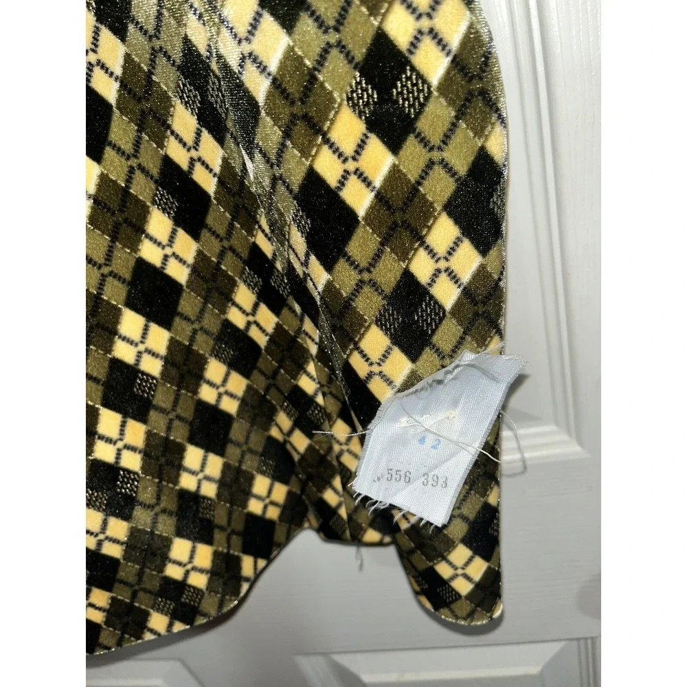 Ll Canto Designer Mens Vest, Geometric , 42 , Italian, 90s,grandpa core‎
